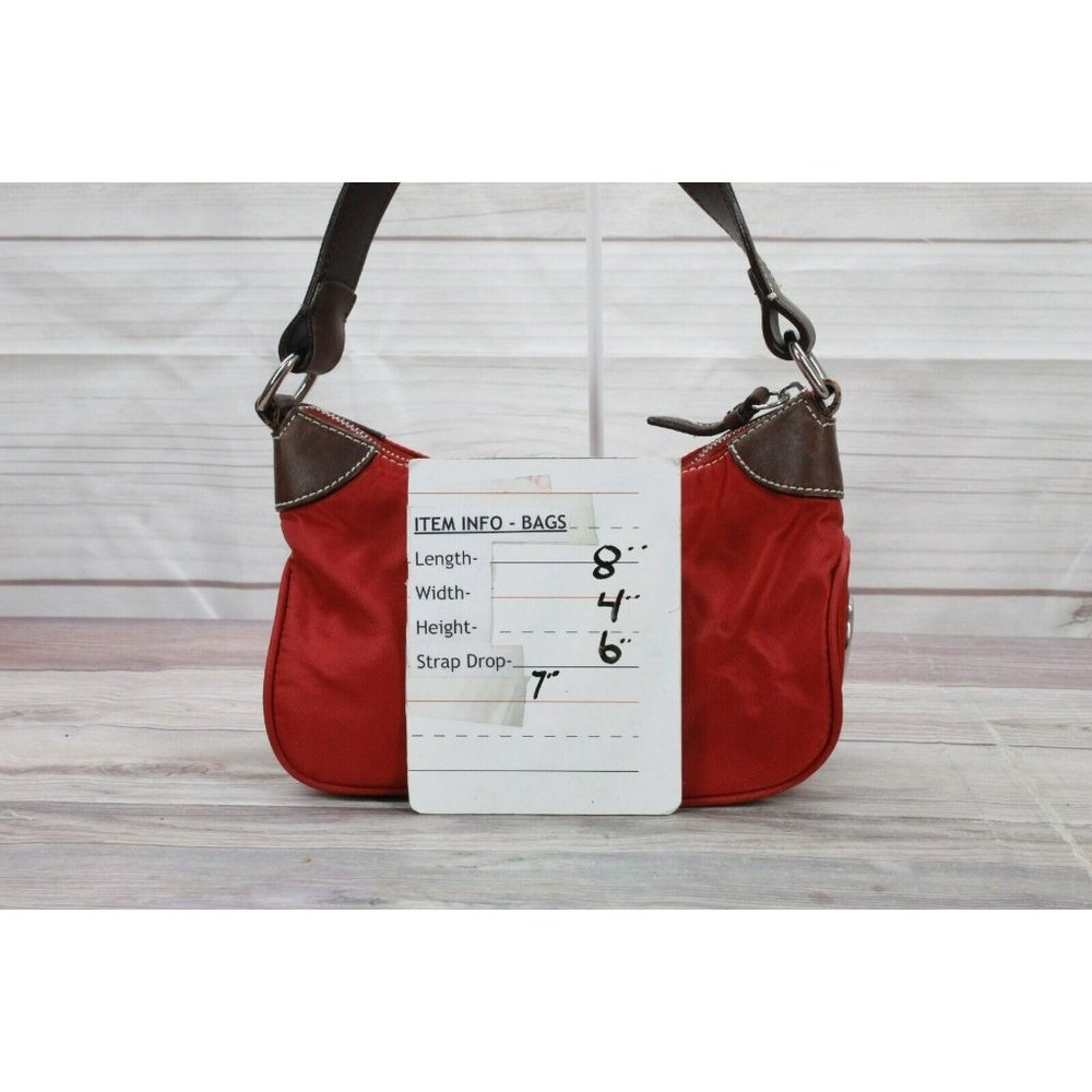 Dooney & Bourke Wayfarer Red Brown Leather Shoulder Hobo Handbag - Picture 10 of 10